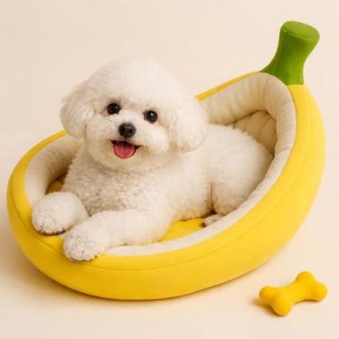 Imagem de Caminha Pet Redonda Formato Frutas Cama Redonda Para Cães e Gatos - Gi