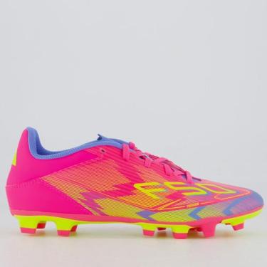 Imagem de Chuteira Adidas F50 Club FG MG Campo Rosa, 43