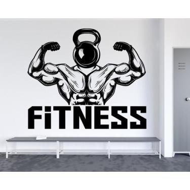 Imagem de Adesivo de parede  academia e musculação  - Ambiente dekorado, 60cm, p