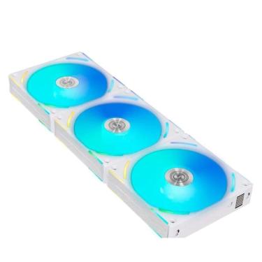 Imagem de Kit com 3 Ventoinhas Lian Li UNI FAN AL V2, 120mm, RGB, Branco - UF-AL120V2-3W-Unissex