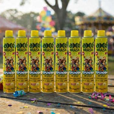 Imagem de Kit 8 Espuminhas Carnaval, Festas e Eventos 250 ml Axé Brasil Diversão