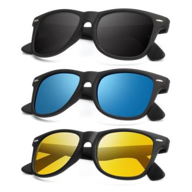 Imagem de Óculos de sol KALIYADI com visão noturna polarizada para homens e mulh