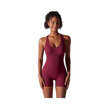 Imagem de Macacão Fitness Feminino Sexy - Conjunto Yoga para Ginástica e Treino,