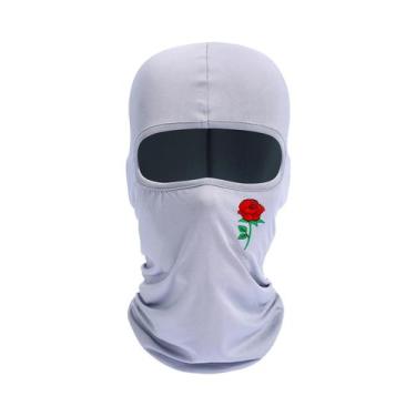Imagem de Balaclava Com Estampa De Rosas, Corta-Vento E Resistente Ao Sol, Másca