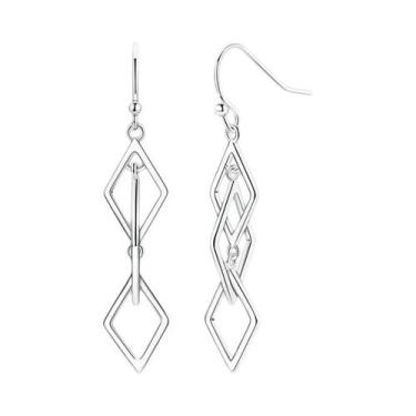 Imagem de Brincos De Argola Em Prata Esterlina 925 Para Mulheres, Joias De Luxo 