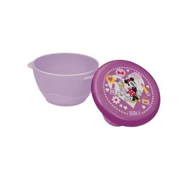 Imagem de Prato Com Tampa Lilas Minnie Margarida Disney Lillo