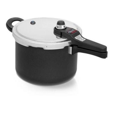 Imagem de Panela De Pressão Nigro Eterna Antiaderente Teflon Preta 6 Litros