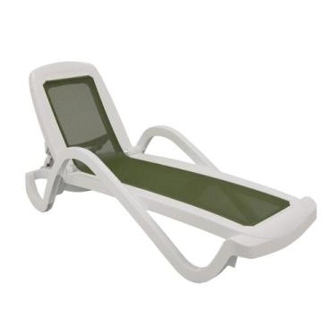 Imagem de Espreguiçadeira Tramontina Cancún em Polipropileno Verde Oliva
