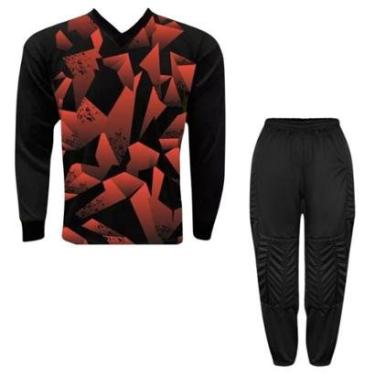 Imagem de Kit Goleiro Camisa Lazio Kanga+Calça TRB Acolhoada-Unissex