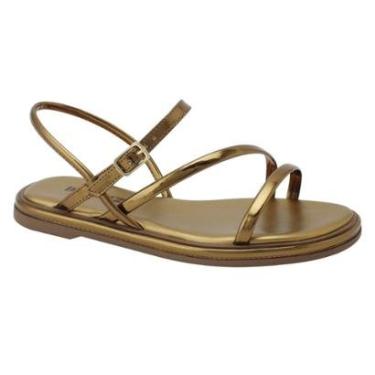 Imagem de SANDALIA QUIZ FEMININA RASTEIRA CASUAL 69-1931-65 OURO-Feminino