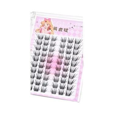 Imagem de Cílios Postiços Estilo Anime Foxes, Curvatura Natural 8-13mm, 10 Filei