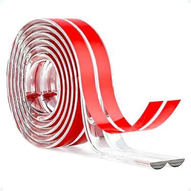 Imagem de Protetor De Quina Silicone Transparente 2M Para Móveis Mesas - Hxt