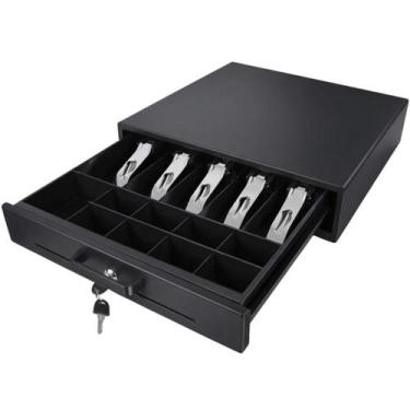 Imagem de Porta Dinheiro Gaveta Manual Comércio Carmel Imports, Preto