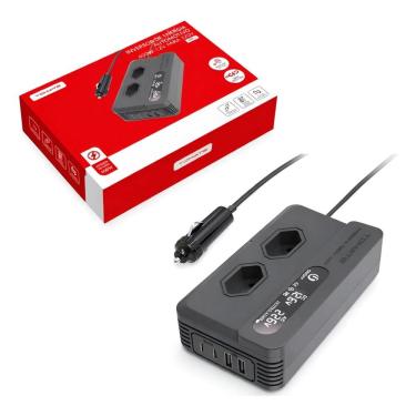 Imagem de Inversor De Energia Automotivo 400w 12V Para 110V - Tomate