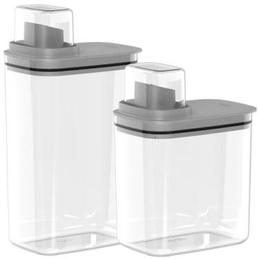 Imagem de Kit 2 Dispenser Multiuso Com Medidor Integrado Anti Vazamento - Ou, Ch