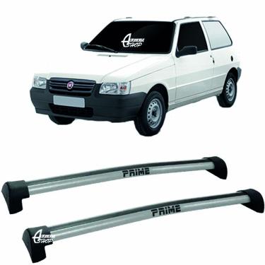 Imagem de Rack Teto Aluminio Prime Fiat Uno 2pts 01/ 14 Prata PR002