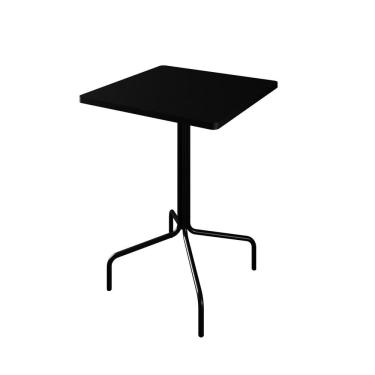 Imagem de Mesa Bistrô Quadrada Barcelona 80cm Preto Tx