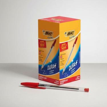 Imagem de Caneta Esf.Cristal Preta Cx50 Bic 1101072  Bic Cristal