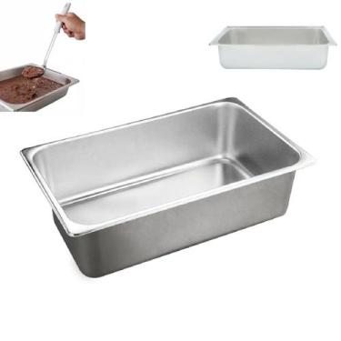 Imagem de Kit 2 Cuba Gastronômica 53x32,5cm Aço Inox Gn 1/1x100 - Chinatown