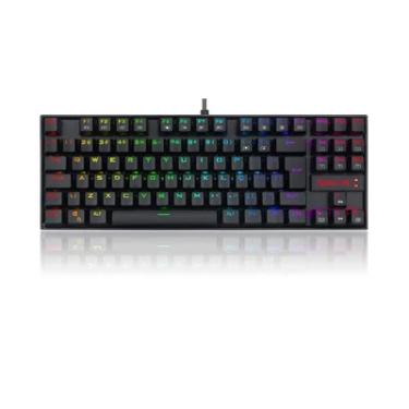 Imagem de Teclado Magnético Gamer Redragon Kumara Pro K552RGB RGB Switch Marrom C/fio Abnt2 Preto