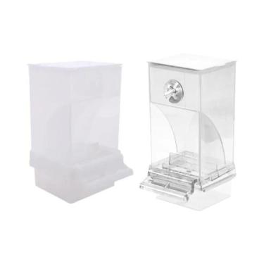 Imagem de Alimentador E Bebedouro Automático Para Papagaios, Recipiente De Acríl