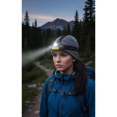 Imagem de Lanterna de Cabeça LED Potente e Ajustável - Luz Branca (Pre - Congrat