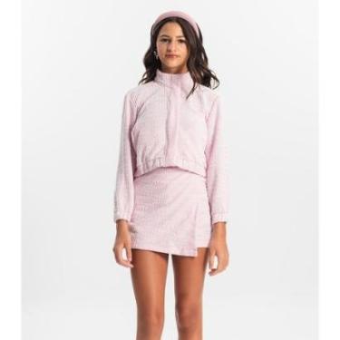 Imagem de Shorts Saia Juvenil Em Tweed Minty Rosa-Feminino