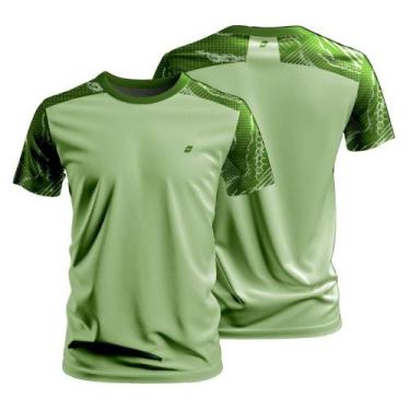 Imagem de Camiseta Masculina Dry Fit Esportiva para Corrida e Treino  Leve, Resp