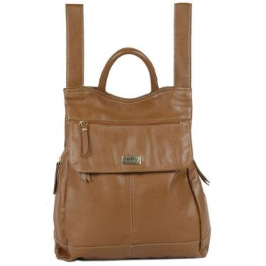 Imagem de Mochila Feminina luxo Viagem Anti Furto Notebook em Couro Legitimo - B