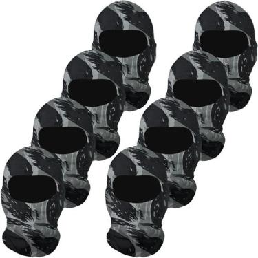 Imagem de Kit 8 balaclavas balaclava touca toca ninja bandana UV50+ - EX311, Cin