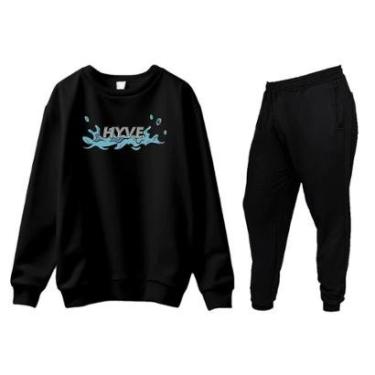 Imagem de Conjunto de Moletom Blusa Sem Capuz e Calça Jogger Hyve-Masculino