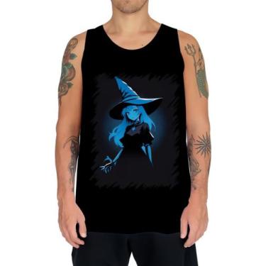 Imagem de Camiseta Regata Bruxa Halloween Azul Festa 4 - Kasubeck Store, Baby Lo