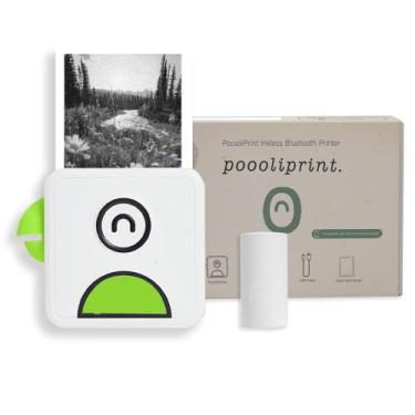 Imagem de Impressora de bolso PooliPrint L1 sem tinta Bluetooth verde - Pooolipr