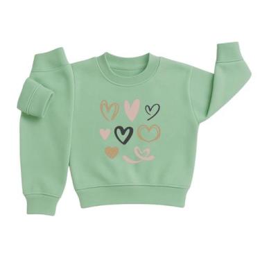 Imagem de Conjunto Moletom Infantil Menina Bebê Peluciado Flanelado Roupa Invern