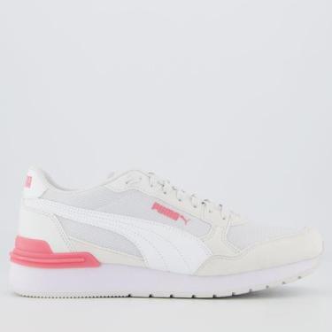 Imagem de Tênis Puma St Runner V4 Mesh Feminino Cinza e Rosa, 37
