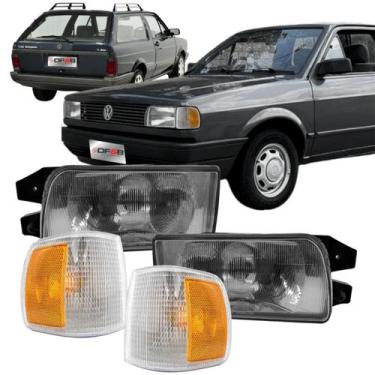 Imagem de Kit Gol Quadrado Par De Farol+par De Pisca 91 92 93 94 95 - JCV