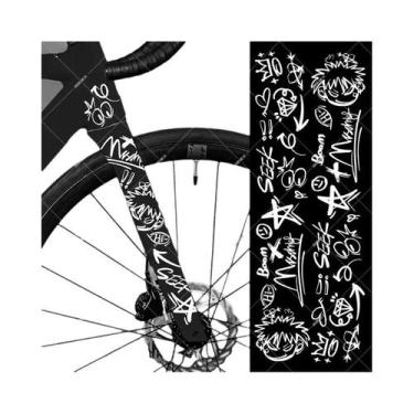 Imagem de Adesivos Refletivos Impermeáveis Para Quadro De Bicicleta - Decalques 
