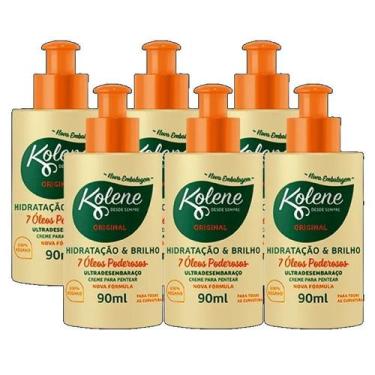 Imagem de kit 6 Creme Pentear Kolene Óleo Essencial 90ml - 7891176113020
