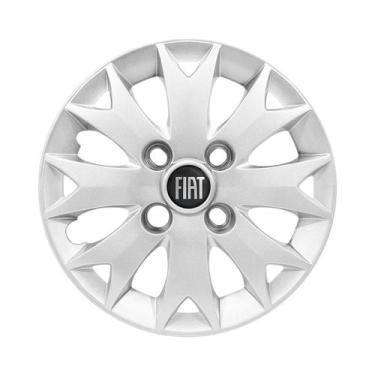 Imagem de Calota Aro 13 Prata Palio Fire Economy Flex 2014 Emblema Resinado - GF