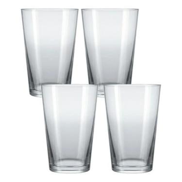 Imagem de Jogo 4 Copos De Cerveja Chopp Drink Bar Restaurante 350ml - Nadir Figu