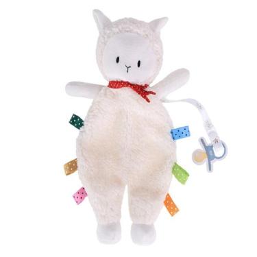 Imagem de Naninha Tags Carinha Carola Lencinho com Prendedor de Chupeta Zip Toys