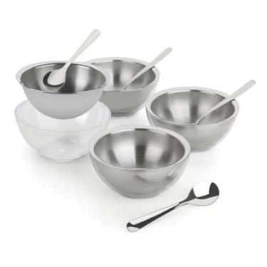 Imagem de Conjunto de Sobremesa Bowls Colheres Multiuso Para 6 Pessoas Vision Se