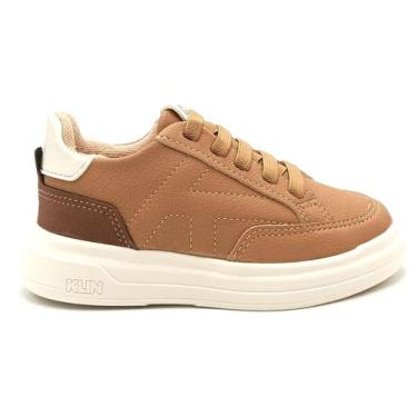 Imagem de Tênis Infantil Masculino Capri Klin 356006, Capuccino caramelo off, 34