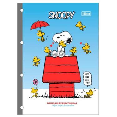 Imagem de Refil Caderno Argolado Universitário 80 Fls Tiliflex Tilibra - Snoopy 