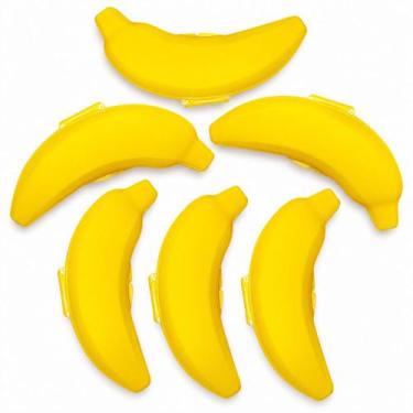 Imagem de 6 Potes de Banana Portátil para Levar na Bolsa ou Mochila - Plasútil