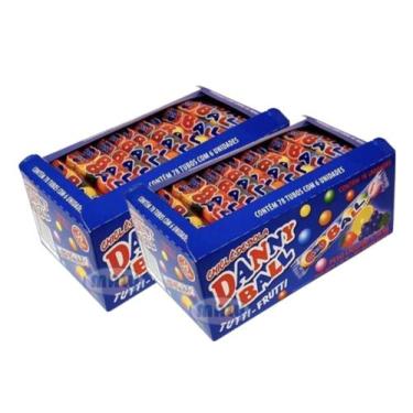 Imagem de Chiclete Danny Ball Tutti Frutti C/ 78u 1,38Kg - 2 Caixas