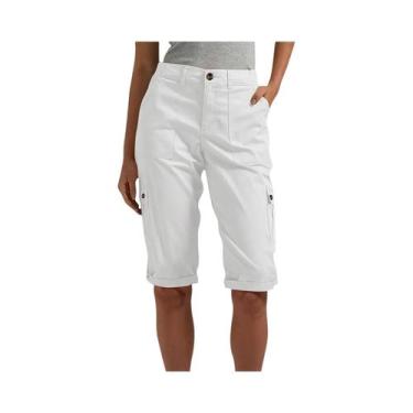 Imagem de Shorts Cargo Femininos Slim Retos Primavera Verão Moda Casual Multibol