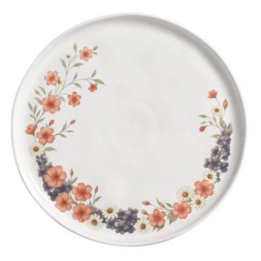 Imagem de Conjunto de Pratos Rasos Páscoa Bio Doce Ninho 6 Peças Cerâmica para Mesa Posta Branco Porto Brasil