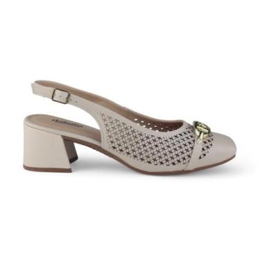 Imagem de Sapato Feminino Dakota D0082 Salto bloco , 35, Nude