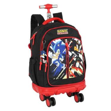 Imagem de Mochila Rodinhas duplas 360 SONIC Luxcel MC49832SO Preto
